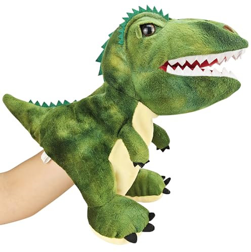 KBIBCK Dinosaurier Handpuppen, Dinosaurier Fingerpuppen, Dinosaur Hand Puppets, Spielzeug Rollenspiel Vorschulunterricht Geschenk für Kinder, Halloween Weinachten Geschenke