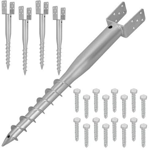 KOTARBAU® U Pfostenträger zum Einschrauben 80x710 mm, verzinkter Stahl