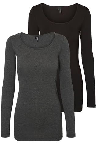VERO MODA Damen Vero Moda Female Top Vmmaxi 2-pack T-shirt Vero Moda female Top VMMAXI 2-Pack T-Shirt