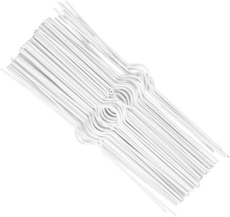 Angoily Calendar Hooks Wall Mount 20cm Wire Calendar Hanger for Hanging 150pcs White Iron Binding Hooks Decorative Kit