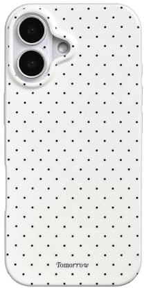 Reownest Handyhülle für iPhone 17 Polka Dot Hülle, Cute Mode Wellenpunkt Muster Aesthetic Design Case, Weiche TPU Cover Ultra Dünne Silikon Stoßfest Schutzhülle für iPhone 17-Weiß