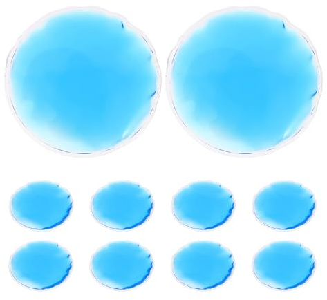 jojofuny Kühlendes und Wärmendes Augenpad aus PVC Gel 7cm 10 Stück Augenkühlpackungen gegen Müdigkeit und Schwellungen Augenpflege für Empfindliche Haut Vielseitig Einsetzbar zu Hause und