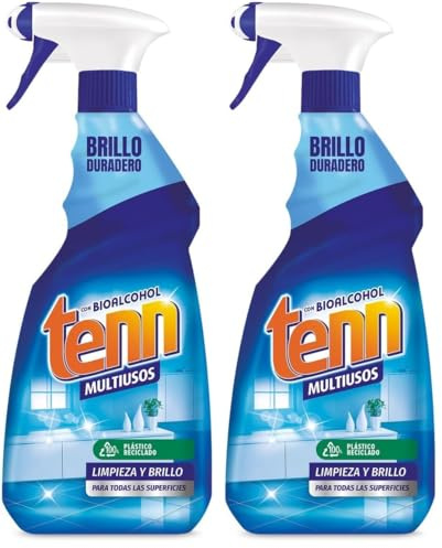 Limpiador multiusos con bioalcohol Tenn spray 750 ml (Paquete de 2)