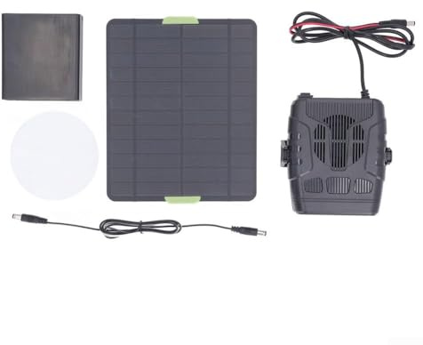 Sandyseptember 20 W Solar Panel Heater, Solar Panel Greenhouse Heater Kit, PET Heater for House Winter Use, Lightweight for Backpack Travel