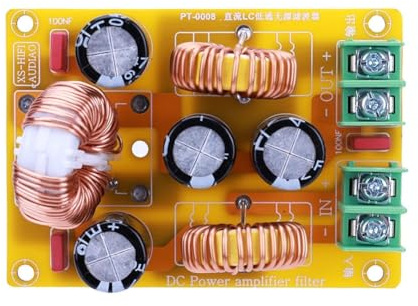 Amplificatore, Filtro passa basso DC LC 2A 4A 10A 20A Filtro interferenza elettromagnetica EMI 50V for filtraggio rumore amplificatore auto(4C)
