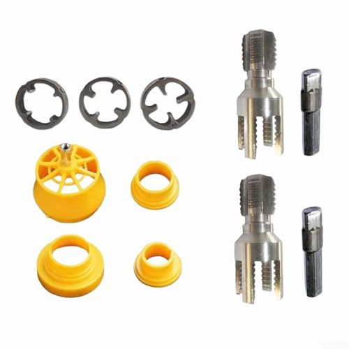 Shophubio Foret plaqué or pour HSS Cobalt Spot Weld Cutter - 6.5mm/8mm/10mm Fraise à souder conique avec tige plate et pointe de centrage (6,5mm)
