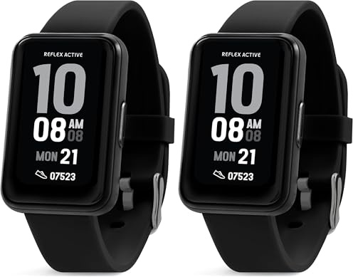 Reflex Active Series 49 Black Strap Smart Calling Watch (Pack of 2)