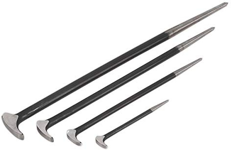 Sealey AK880 Heel Bar Set, Silver, Set of 4 Piece
