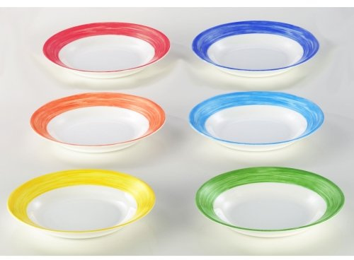 Teller tief, Ø 22,5 cm, 6 Stk. pro Farbe, grün