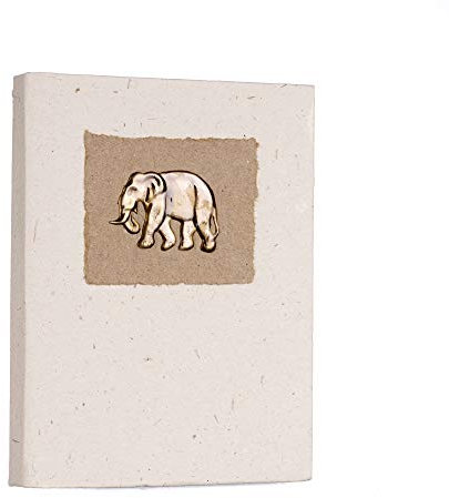 Fair Trade Notizbuch Elefanten-Dung Mittel 110 x 145 mm