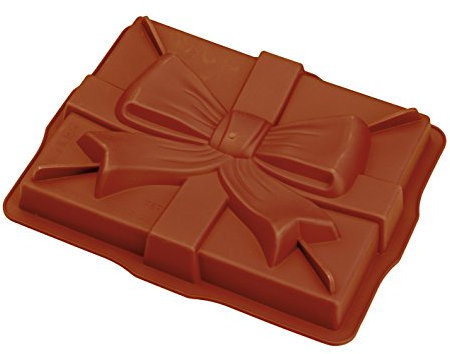 HappyFlex - Tartera Regalo, Capacidad 1,8 litros, Silicona, Rojo, 25 x 20 x 5 cm