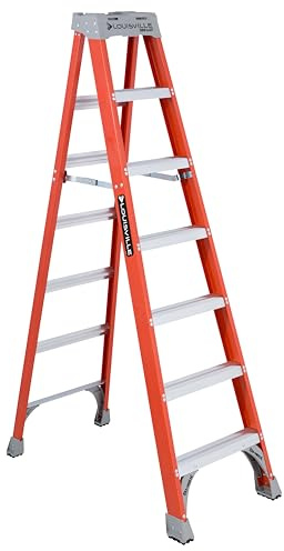 Louisville Ladder 7-Foot Fiberglass Step Ladder, 300-Pound Load Capacity, Type IA, FS1507