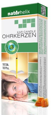 Naturhelix Ohrkerzen Natur - 10er-Packung