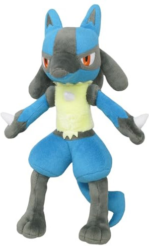 Sanei Pokemon All Star Series Lucario Stuffed Plush, 12