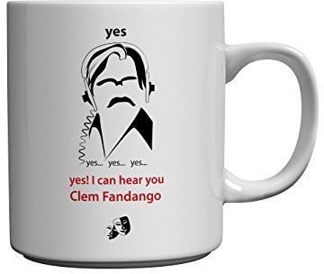 More T Vicar Yes I Can Hear You Clem Fandango - TV Comedy Series Novelty Design Dishwasher Safe Ceramic Mug