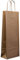 100x Twist handle White or Brown Kraft paper Wine Bags (Brown)