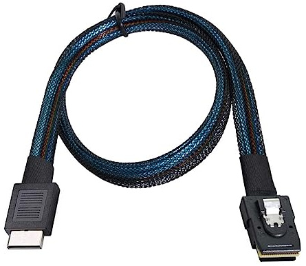 chenyang Oculink SFF-8611 4i to SFF-8087 36Pin PCIe PCI-Express Slimline SSD Data Active Cable 50cm