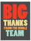 NobleWorks - Coach Thank You Grußkarte mit Umschlag Gruppe, Kollegen, Gang (21,6 x 27,9 cm) Big Thanks From The TeamJ6884TYG-US