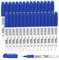 Shuttle Art Marqueur Bleu Indélébile, Lot de 30 Marqueur Permanent, Feutre Bleu Pointe Fine, Feutre Indelebile sur Plastique, Bois, Pierre, Métal, Verre pour Marquage