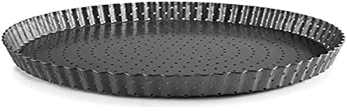 IBILI - Moule Tarte perforé Fond Amovible 30 cm IB835330, Black