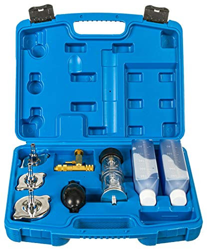 RELD Profi Testeur de Joints de Culasse Testeur de fuites CO2 Universel pour Toutes Les Voitures et Motos Testeur de Joints de Culasse Détecteur Moteur avec 500ml de Liquide de réaction