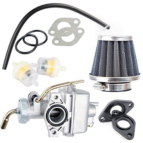 CarBole Carburateur PZ20 avec Filtre à Carburant pour 50cc 70cc 90cc 110cc 125cc 110B NST SunL Chinese Quad 4 Stroke ATV 4 Wheeler Go Kart Dirt Bike CRF50F XL75 CRF80F XR50R