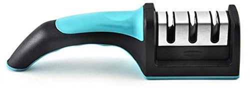 Hercaise Kitchen Knife Sharpener with Coarse Medium and Fine 3–Stage Knife Sharpening System