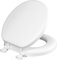 Mayfair 815EC 000 Removable Soft Toilet Seat That Will Never Loosen, White, Round