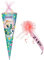 alles-meine.de GmbH 3-D Glitzer Effekt ! - Schultüte - Frozen - die Eiskönigin - 85 cm / 12 eckig - incl. Namen und individueller Schleife - Organza Abschluß - Zuckertüte -..