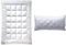 Billerbeck 5104690001 Faserdecke E21 King UNO Medium - Ganzjahresdecke 135 x 200 cm,Weiß & E22 Wash Star Faserkissen 040 x 080 cm