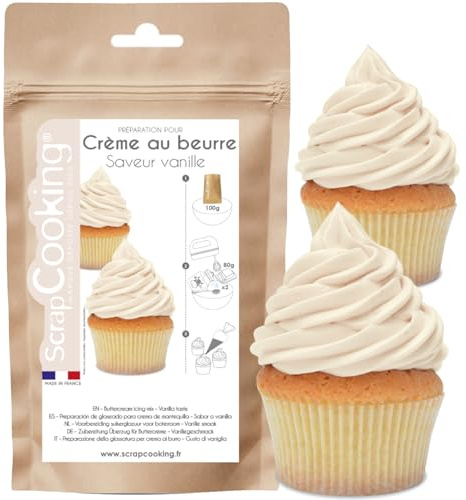 SCRAP COOKING - Préparation Crème au Beurre Vanille, 200 g