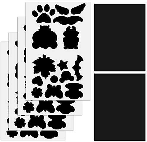 suaywo 6 Stück Daunenjacke Flicken Nylon Selbstklebende Stoff Waschbares Reparatur Patches Bügelflicken für Regenschirm Zelt Handtaschen Jacken Usw Reparatur Löcher Reißen Flecken (schwarz)