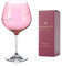 DIAMANTE Verre à gin rose Swarovski simple avec silhouette rose – Verre de couleur rose avec cristaux Swarovski pour la Saint-Valentin, la fête des mères