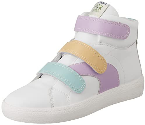 Primigi Damen B&g for Change Gymnastikschuh, Weiß Lila, 38 EU Schmal