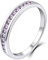 YL Damen Ewigkeitsring 925 Sterling Silber Schliff Juni Geburtsstein Alexandrit Jahrestag Verlobungsring(Größe 60）