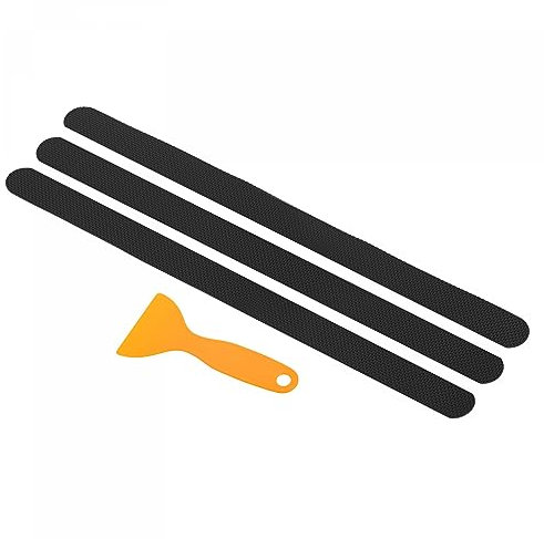 PATIKIL 15x0.8 Rutschfest 12Pack Gleitfest Haftreifen Quadrat mit Spachtel für Treppen Wanne TOILET, Schwarz