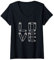 Damen LOVE Sicherheitsnadel T-Shirt | „Bei mir bist du sicher“ T-Shirt mit V-Ausschnitt
