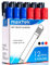 maxtek Whiteboard Marker, 12 Whiteboard Stifte Rundspitze 2-3 mm Strichstärke, Set mit 3 Farben, hohe Qualität, rückstandsfrei trocken abwischbar (6 Schwarz, 3 Rot, 3 Blau)