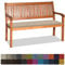 Bankauflage Stuhlkissen Bankkissen mit Krawatte Waschbar ,200x50x3cm，2 3 4-Sitzer Sitzkissen Rutschfeste Auflage für Gartenbank ,Küche,Terrasse Innen und Außenbereich，dunkelbeige ,Dicker Leinenstoff