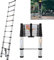 Escalera Telescópica de Aluminio 3.2 m, 10 Peldaños, Plegable, Extensible, Fácil de Transportar, para Constructores de Bricolaje, Interiores y Exteriores