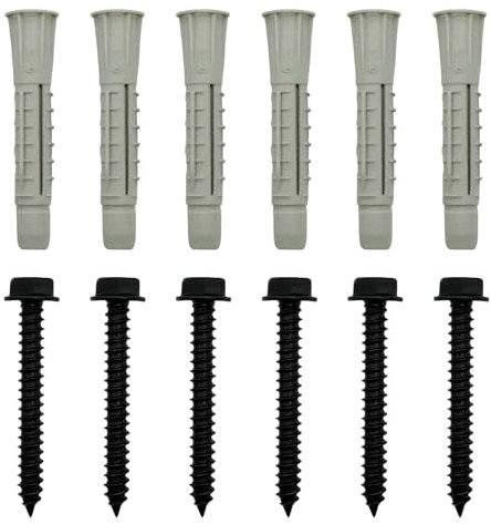 Ellxen 12pcs TV Mounting Hardware Kit,Lag Bolt Kit,Works with Any TV wall bracket&TV Stand,Mount with Large Loading Weight,Kit for Mounting TV Wall Bracket into Wood or Concrete Wall