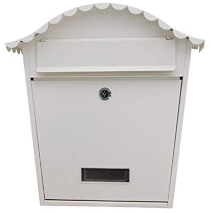 Post Box Mailbox Letter Box Galvanized Steel Waterproof Design Postbox Wall Mounted Lockable Galvanised Steel Vintage Mail Post Box Letterboxes Accessories American Style