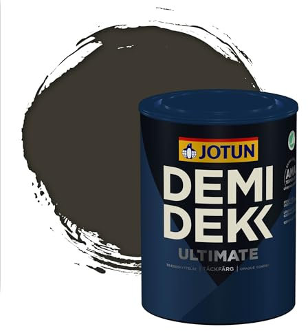 Jotun - Peinture Bois, Lasure Opaque pour Extérieur et Intérieur Satinée - DEMI DEKK CLEAN TECH - RAL 6006 - Olive Gris - 0,75L