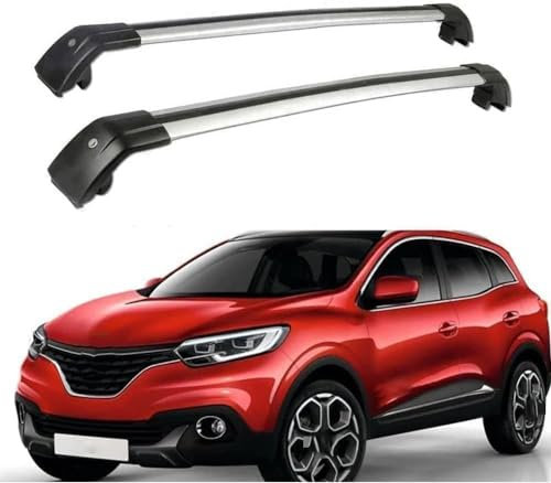 2 Stück Auto-Querträger-Dachträger für Renault Kadjar 2015-2022, Lastenträger Relingträger Gepäckträger für Dachbox, Dachquerträger, Gepäckträger Schienen Zubehör
