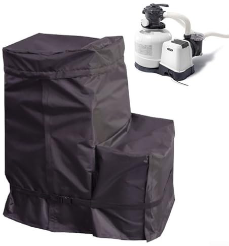 Bâche de protection pour pompe de piscine, 420D Oxford, système de filtre à sable, pour pompes filtrantes de 35,6 à 40,6 cm