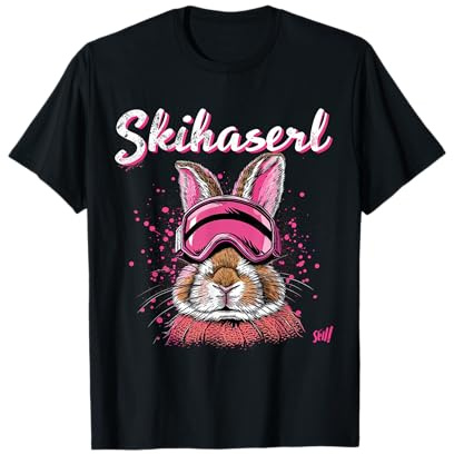 Skihaserl Apres Ski Haserl Skifahrer Winter Damen T-Shirt