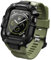 ULTIMAL Custodia con cinturino per Apple Watch da 45 mm, compatibile con Apple Watch Serie 9/8/7, robusta custodia protettiva di grado militare per cinturino iWatch da uomo (45 mm, verde)