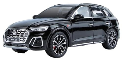 NALora Motorfahrzeuge Replika Auto 1:24 Für Audi Q5 SUV Legierungsautomodell Druckgussfahrzeuge Metallautomodell Stilvolles Sammlerstück Originalgetreue Nachbildung (Color : Black)