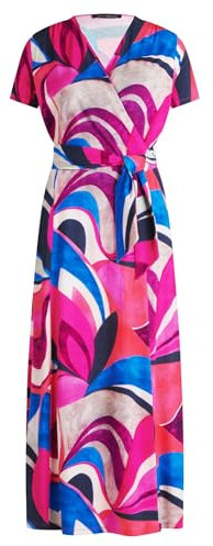 Betty Barclay Damen Jerseykleid Kurzarm 36, Pink/Blue