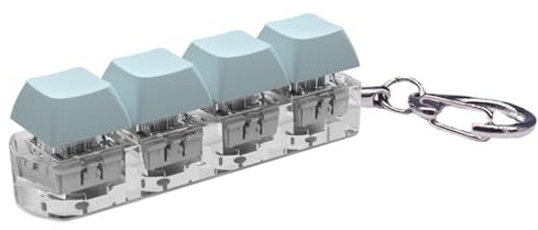 Paodduk Tastatur Clicker Fidget Schlüsselanhänger Keyboard Zappelspielzeug Tastatur Zappelwürfel Taste Fidget Schlüsselanhänger Finger Keyboard Spielzeug Geschenk für Kinder Erwachsene